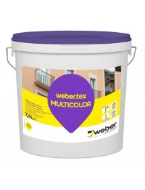 WEBER teks MULTİCOLOR SİLİKONLU DIŞ MEKAN BOYA 7,5 LT